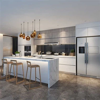 Beli luksuzni klasični komplet omare iz trdnega lesa